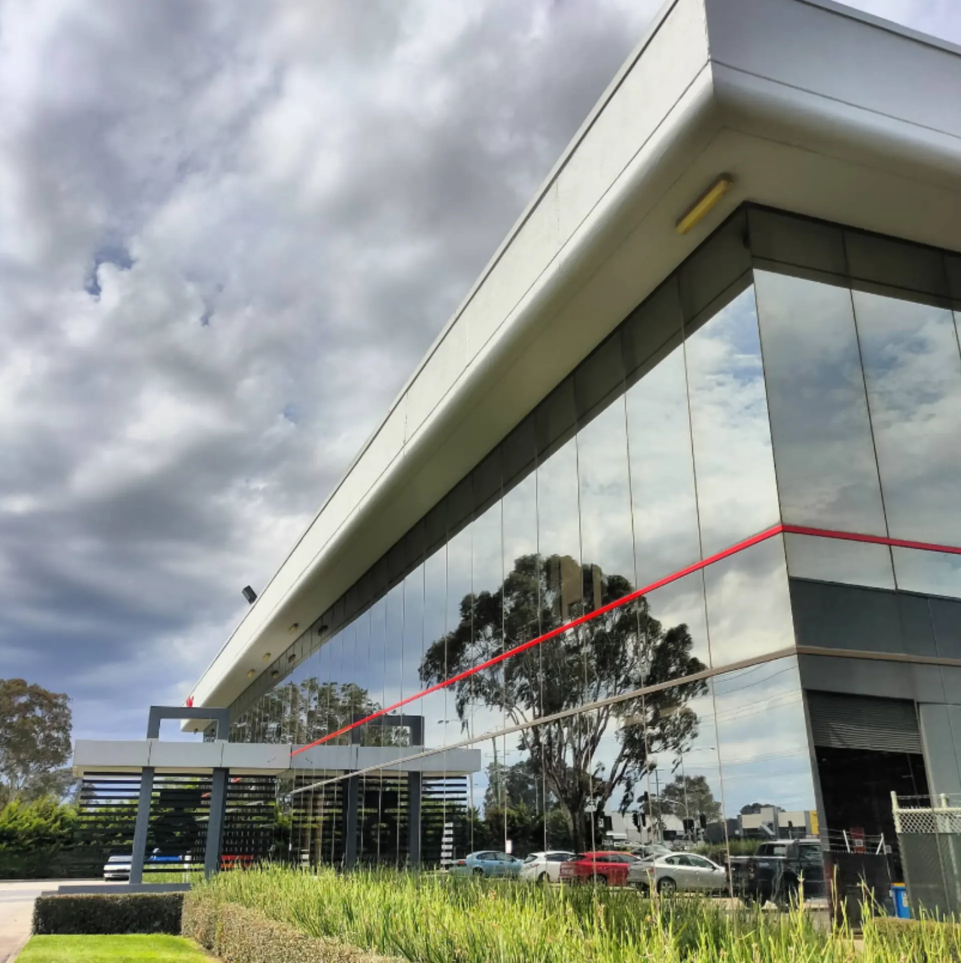 Modern Melbourne commercial building serviced by SouthEast Window Cleaning
